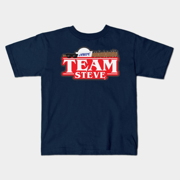 Stranger Teams: Steve Kids T-Shirt by dhartist